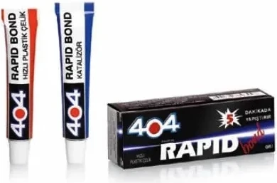 404 Plastik Çelik Rapid Bond Hızlı Yapıştırıcı 16GR - Şeffaf