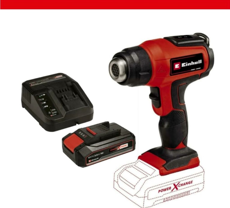Te-Ha 18 li - Solo Akülü Sıcak Hava Tabancası + 18 V 2.5 Ah Pxc Starter Kit (Başlangıç Seti)