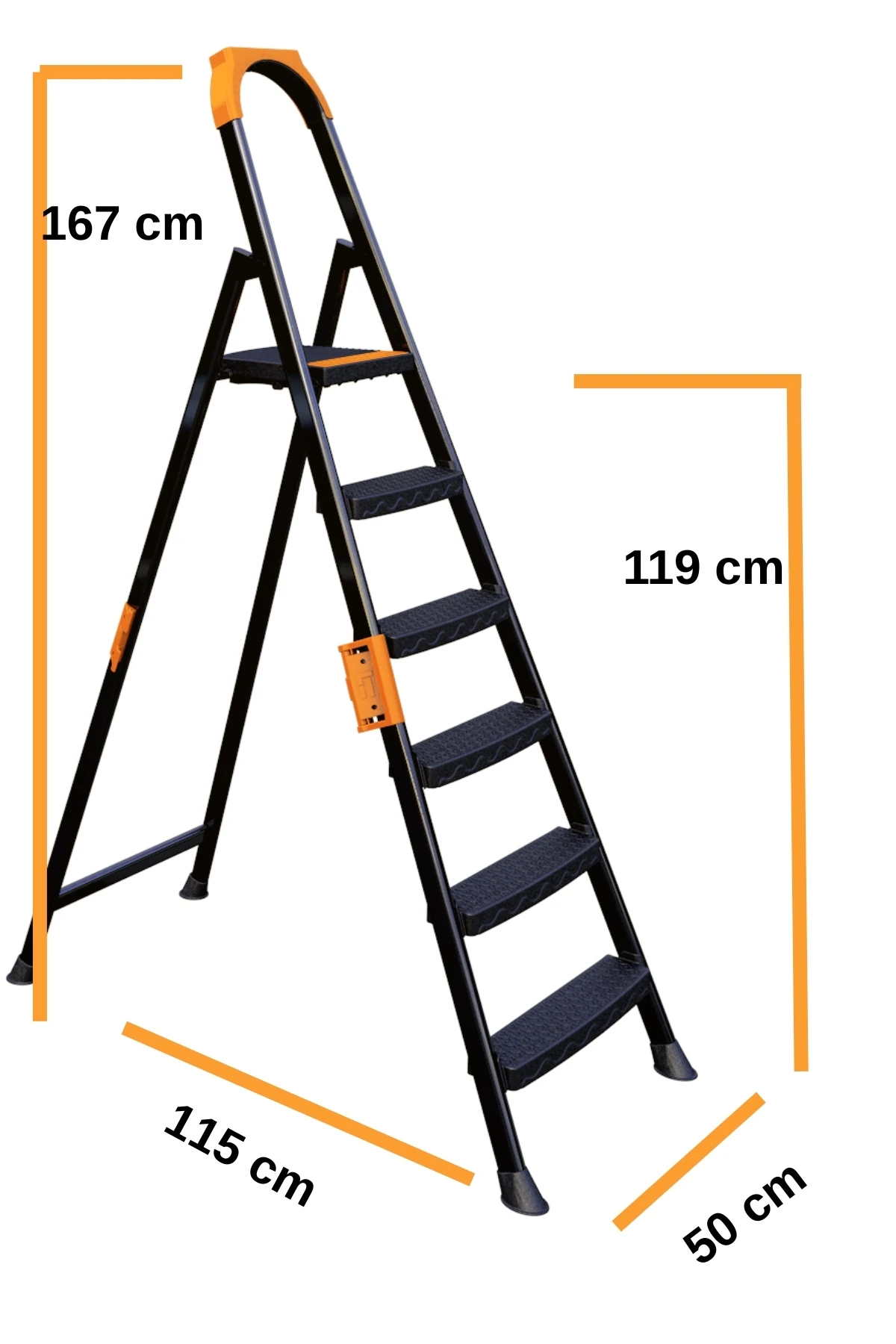 Anka Plus 5+1 Basamaklı Metal Merdiven