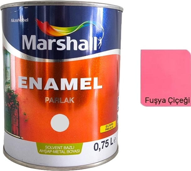 Enamel Sentetik Parlak Yağlı Boya 0.75 Lt Fuşya Çiçeği