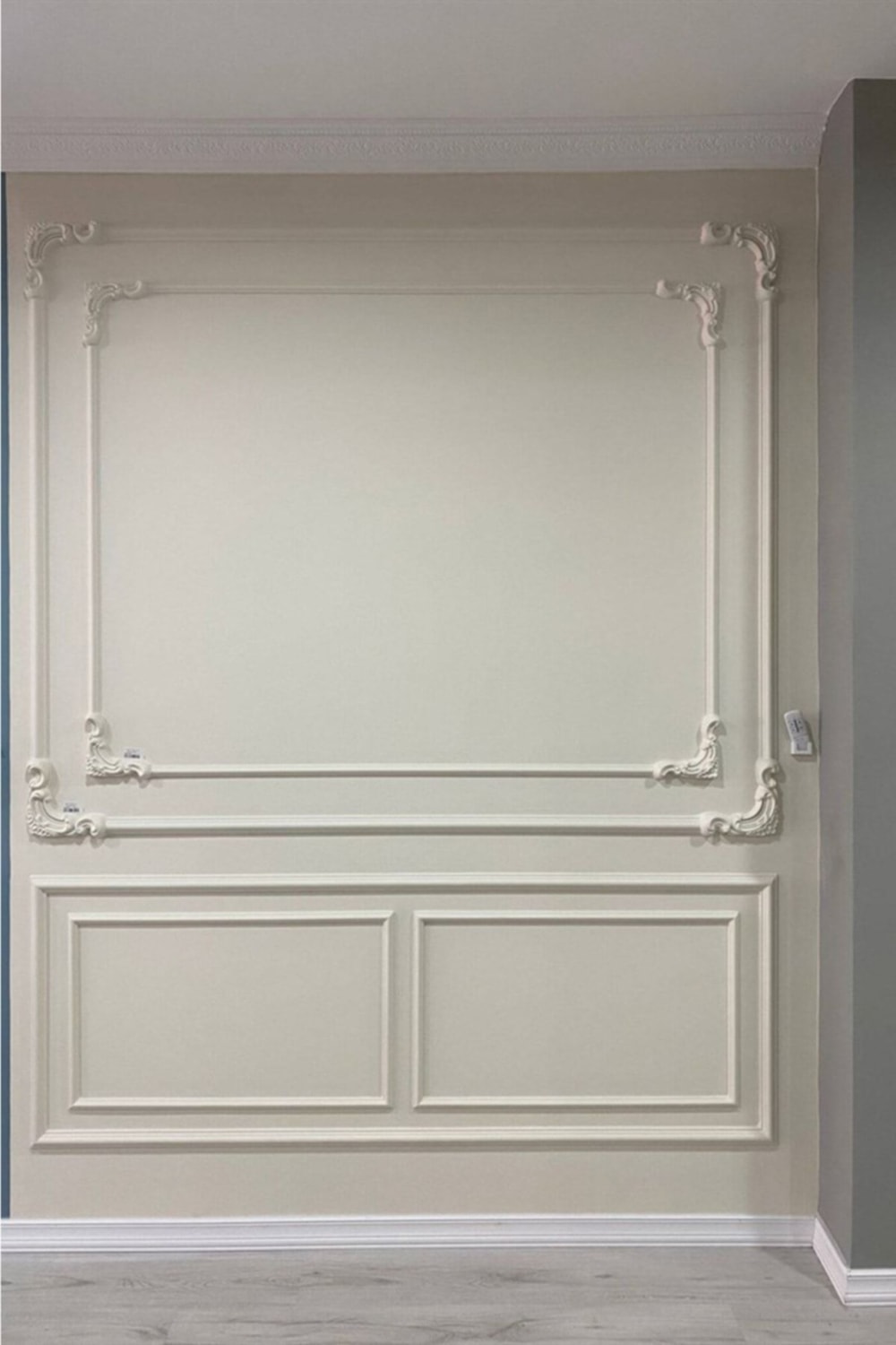 Boyanabilir 4 cm Poliüretan Duvar Çıtası, 240 cm Uzunluk, Bej Renk Seçeneği