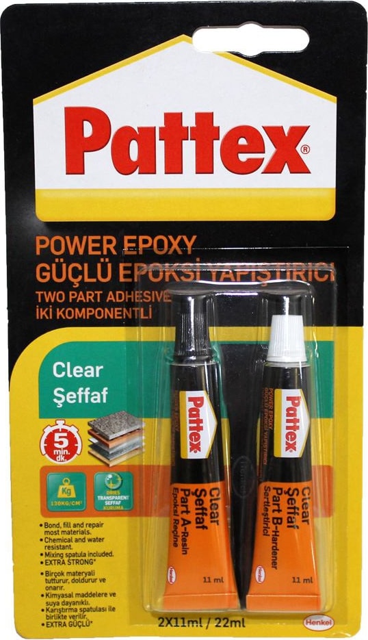 Pattex Yapıştırıcı Power Epoxy 2*11 ml