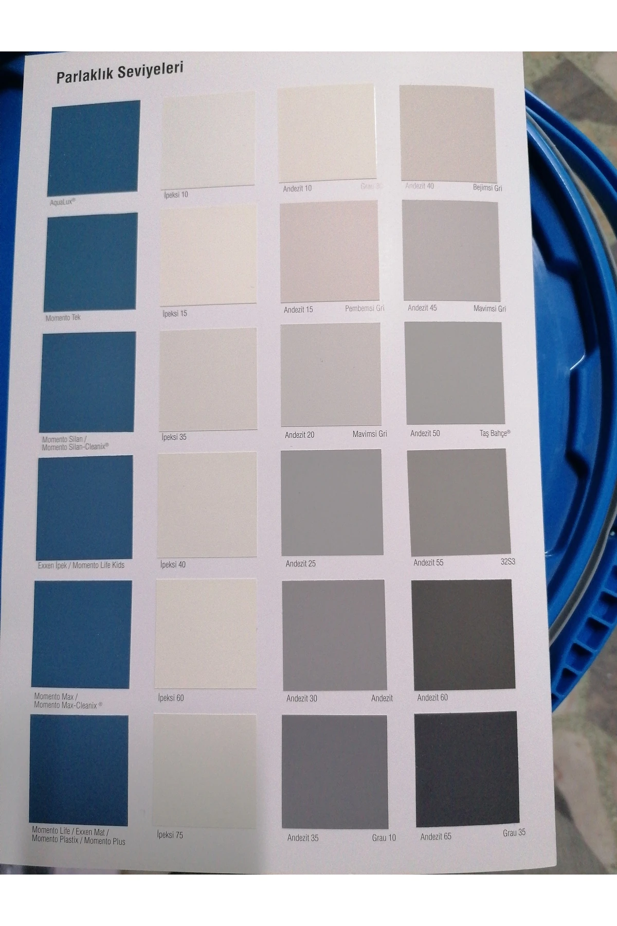 Filli BOYA MOMENTO SİLAN ANDEZİT 15 7,5 LİTRE