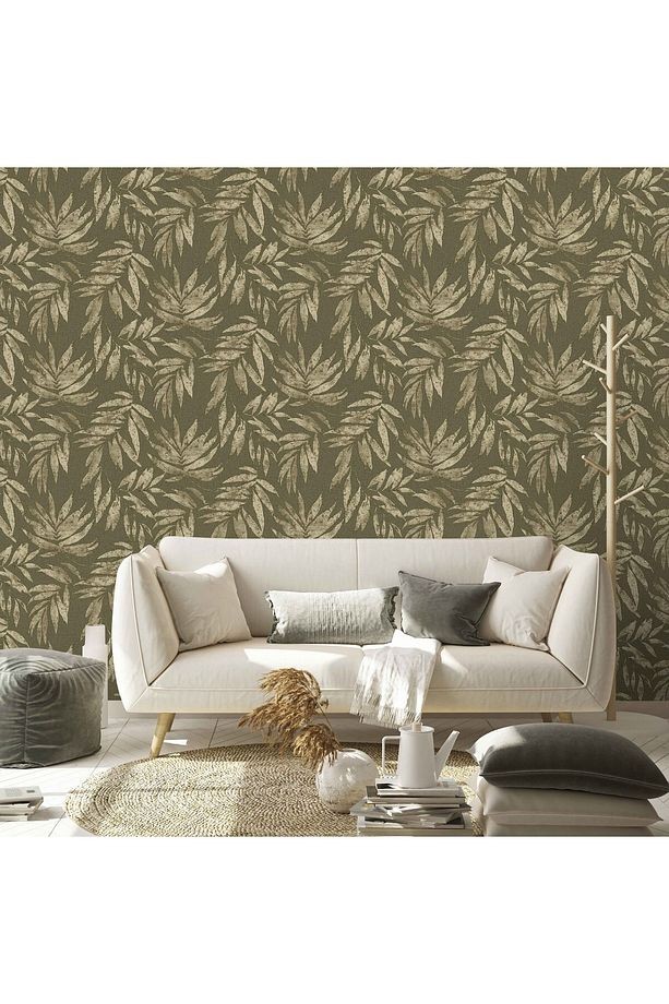 Ephes 1012-3 Yaprak Duvar Kağıdı 10m²