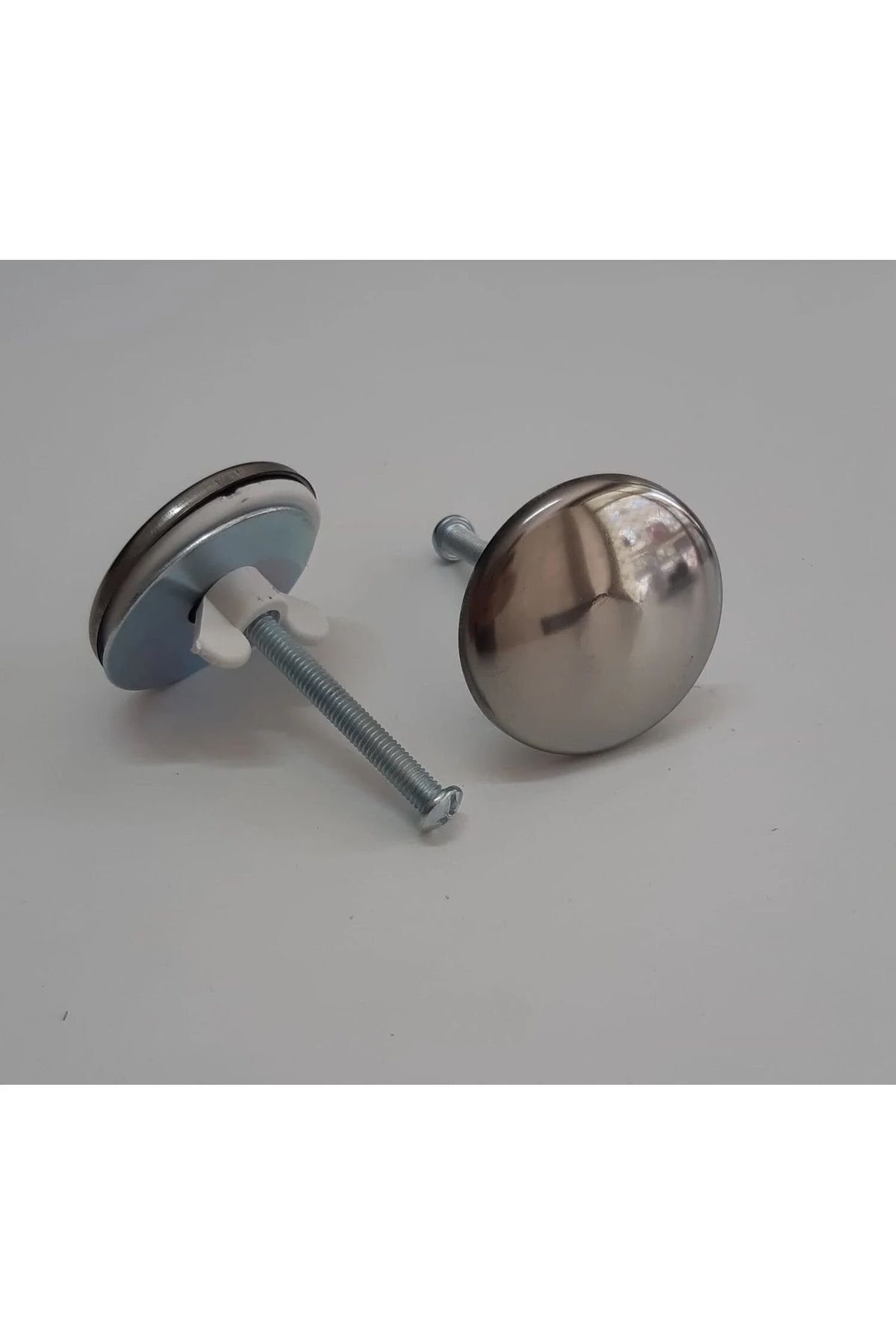 Lavabo Batarya Delik Kapatma Tapası Krom Görünümlü Arıtma Delik Kapatma Tapası