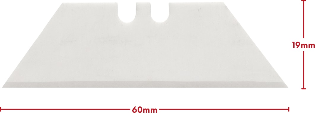 VT874000-6 19X60MM Seramik Trapez Maket Bıçağı Yedeği (10 Adet)
