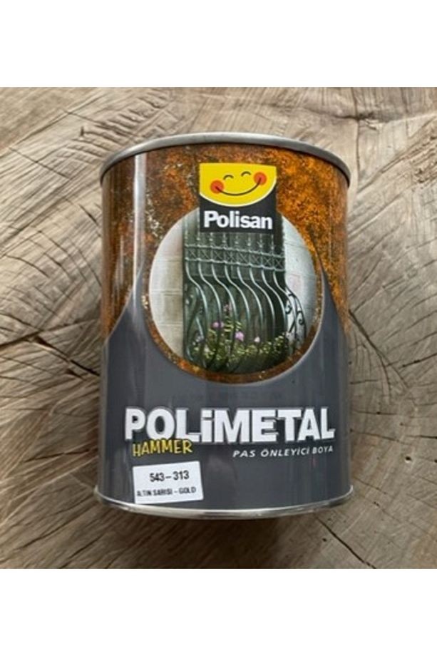 POLİMETAL HAMMER ALTIN SARISI ÇELİK KAPI BOYASI METAL FERFORJE BOYASI