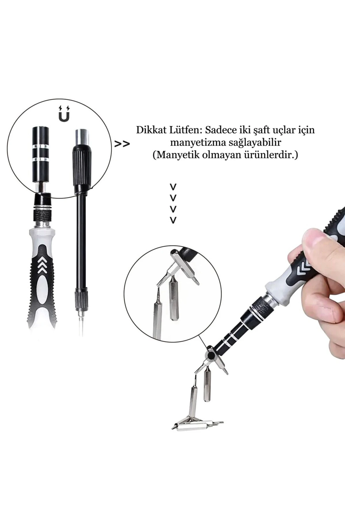 115 in 1 Hassas Tornavida Seti Çok Fonksiyonlu Manyetik Telefon Bilgisayar Onarım Tamir Seti