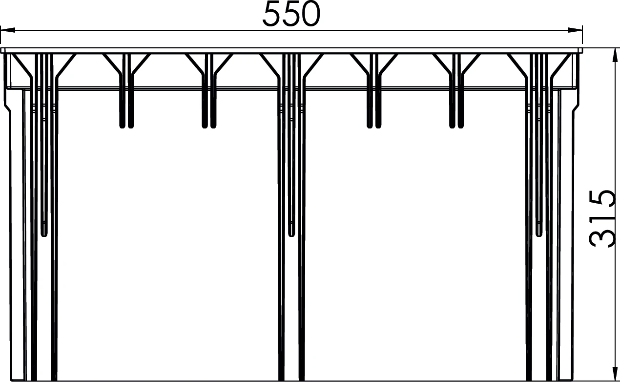55X55 Modüler Menhol Yükseltici