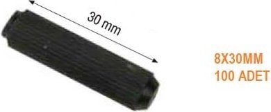 Plastik Siyah Kavela 8X30MM 100 Adet