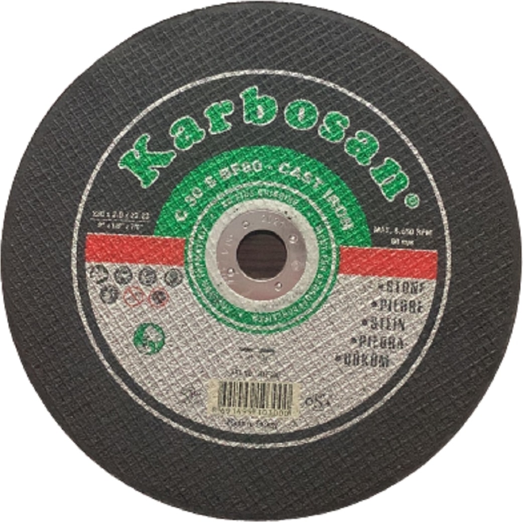 KARBOSAN C30 S BF80 Cast Iron 180x3.0x22.23 mm