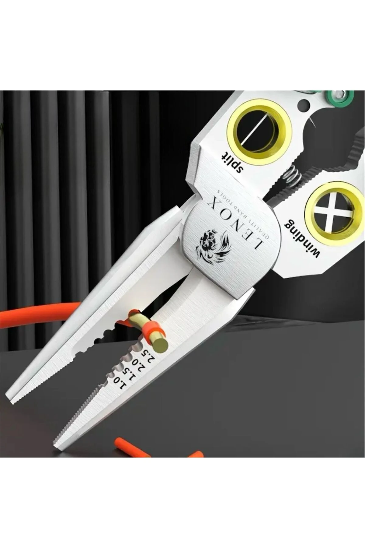 ÇOK AMAÇLI 8 FONKSİYONLU ELEKTRİKÇİ KABLO SOYMA PENSESİ