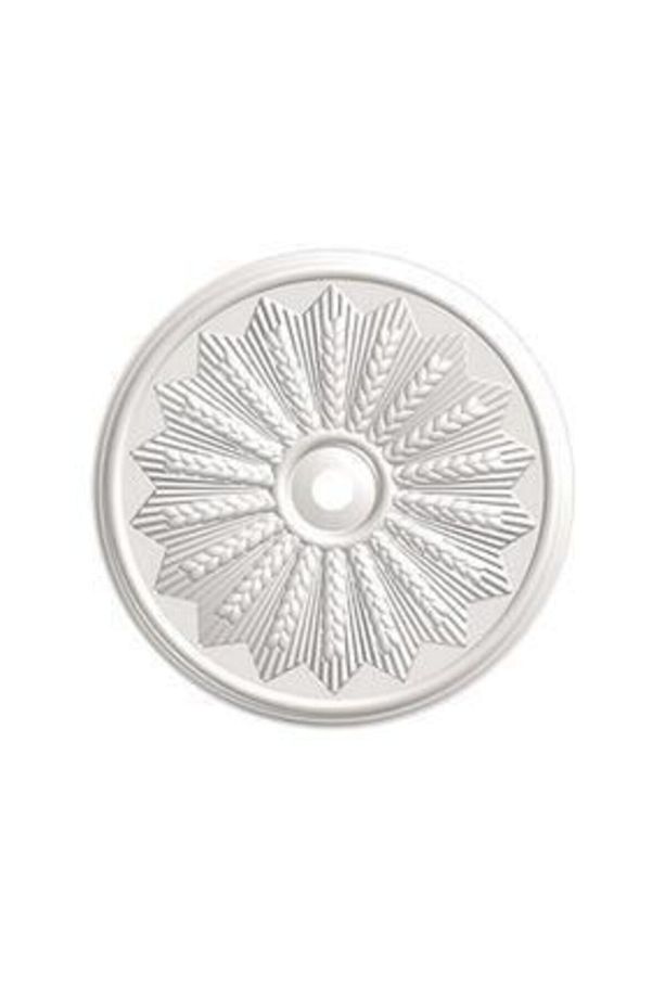 Tavan Lamba Göbeği Buğday Başağı 38 cm-40 cm 3 Adet Dekor Stropiyer Köpük Boyanabilir