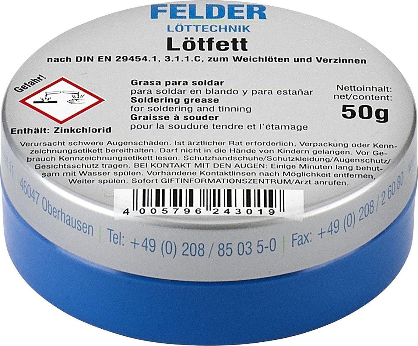 Lötfett Felder Lehim Pastası 50GRAM