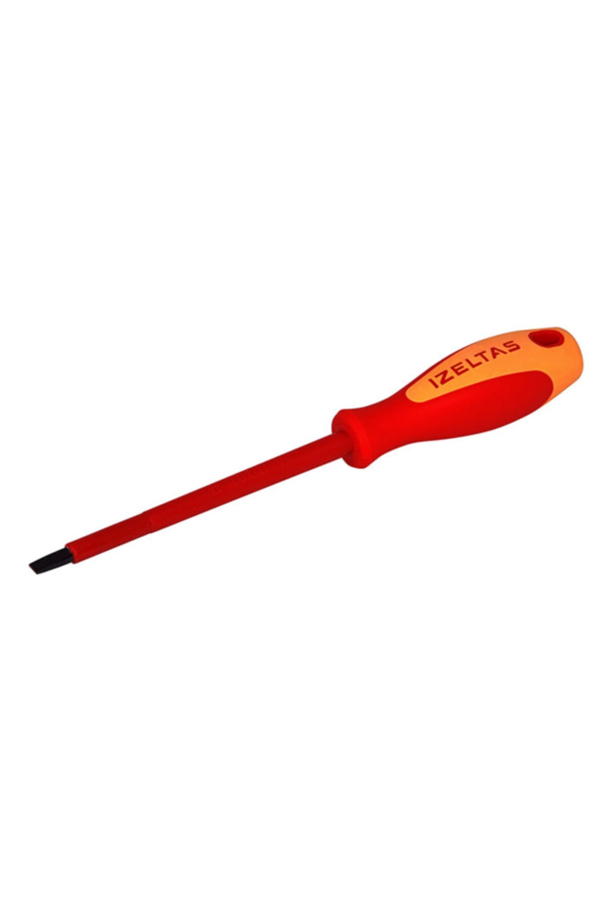 İZELTAŞ 4140 17 4100 Izoleli Elektrikçi Düz Uçlu Tornavida 1000 Volt 185 Mm