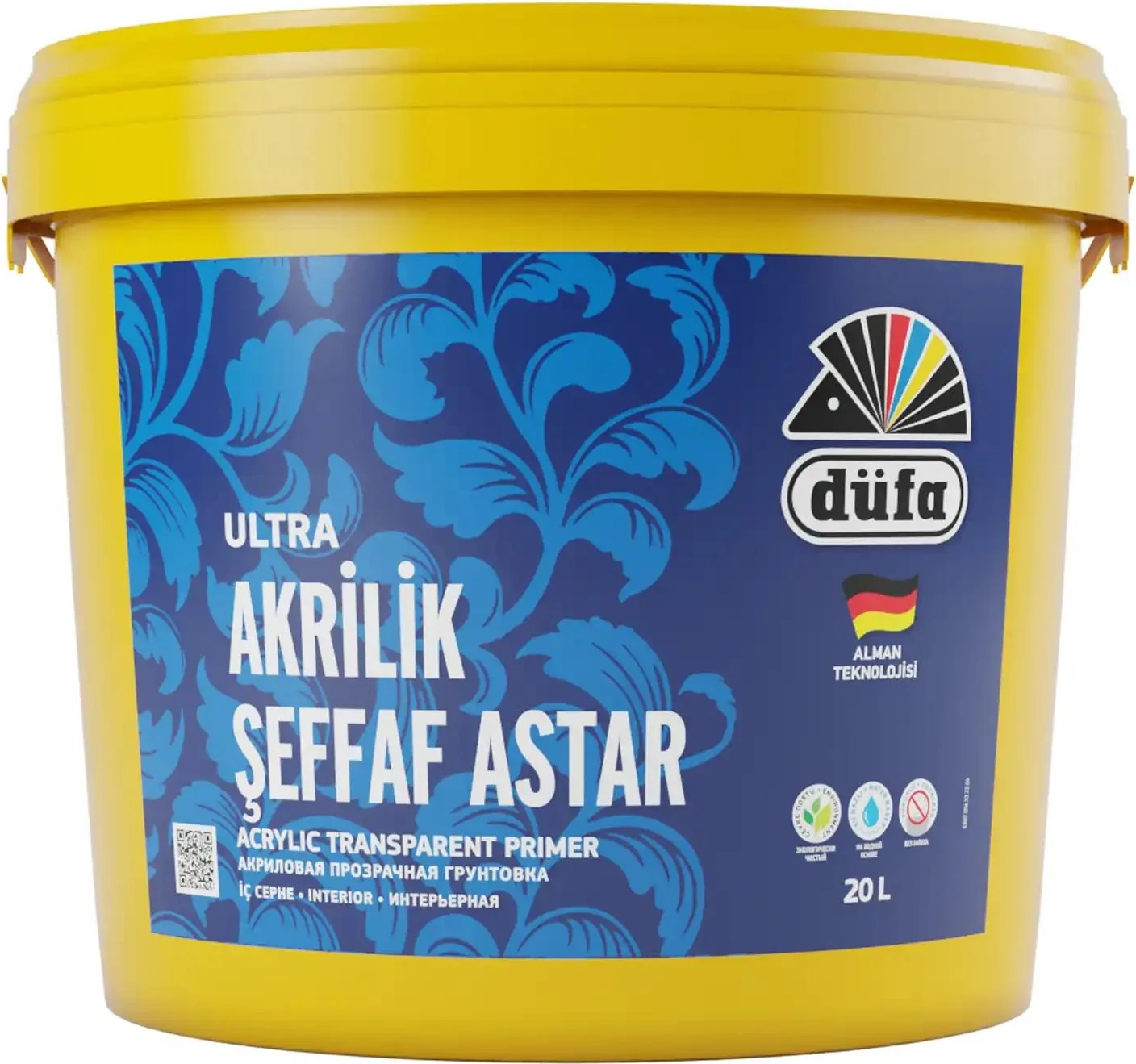 İç Cephe Akrilik Şeffaf Astar 20 l Bidon