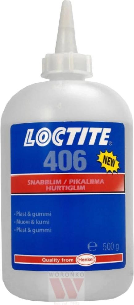 406 Plastik ve Kauçuklar Için Hızlı Yapıştırıcı 500 Gr/ml