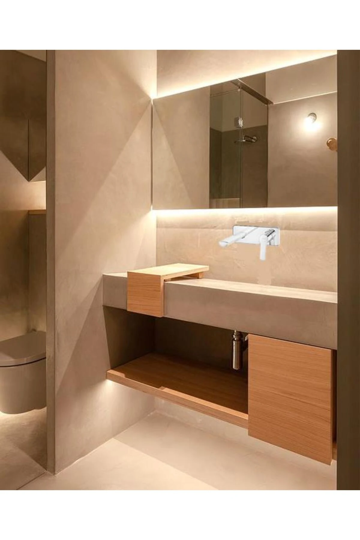 Luna Ankastre Lavabo Bataryası Sıva Üstü 102167606-K