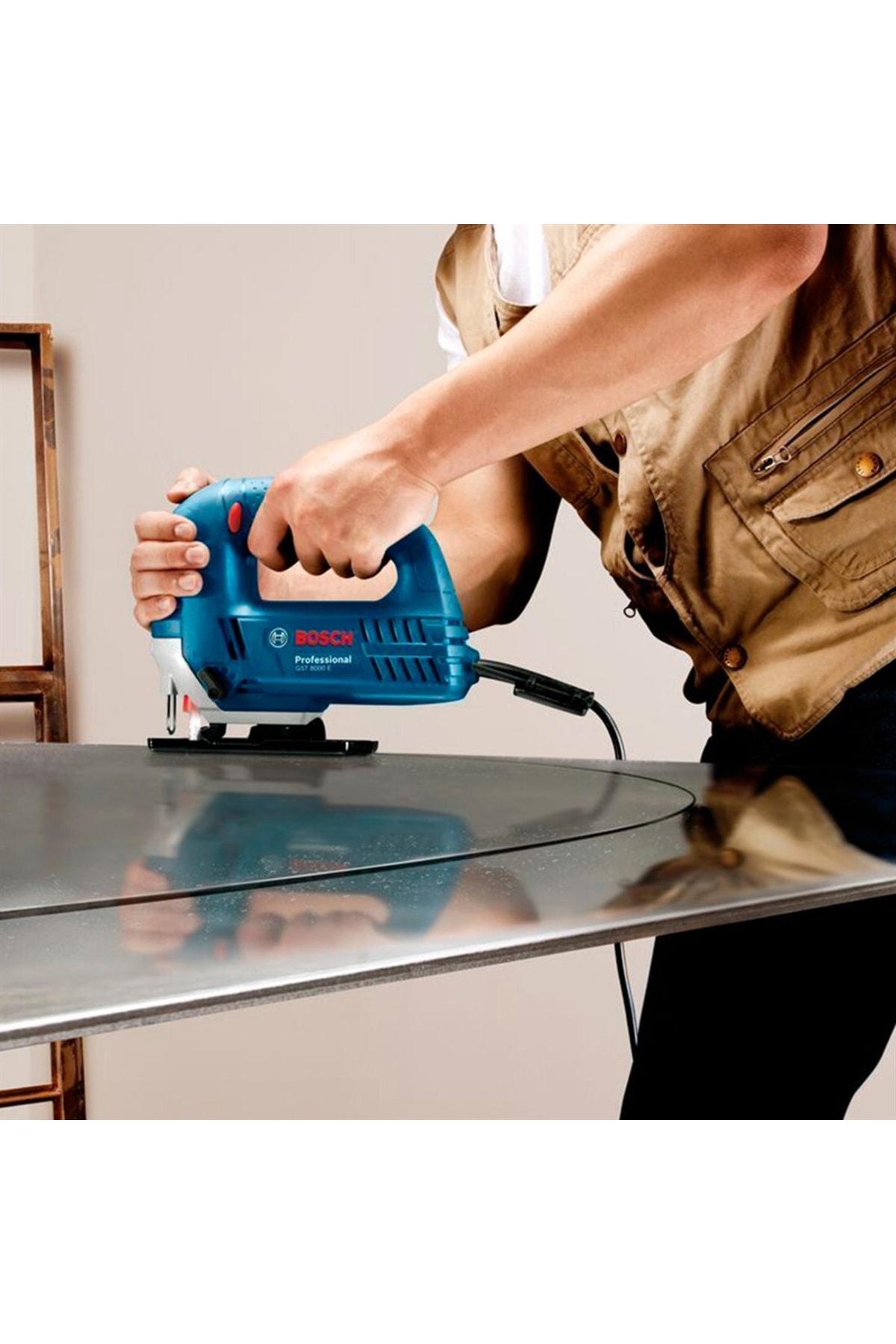 Professional Gst 8000 E Dekupaj Testere Dekopaj + 10 Parça Metal Ahşap Karışık Testere Bıçağı