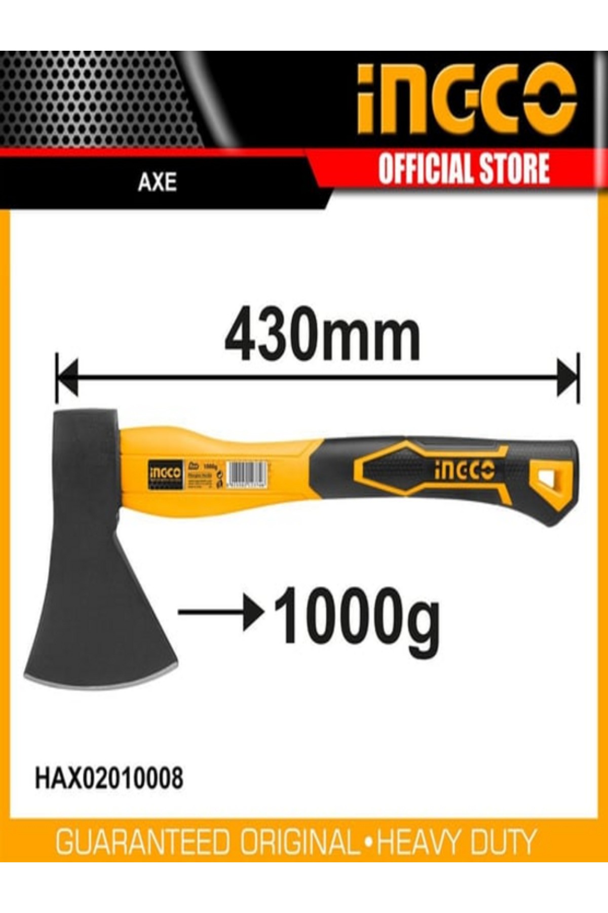 FİBERSAPLI BALTA 1000 GR HAX02010008
