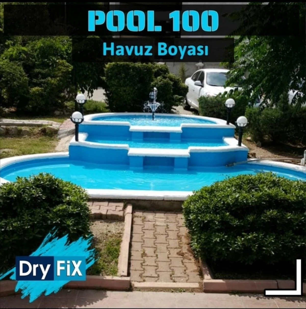POOL100 Havuz Boyası Mavi 4.5 kg
