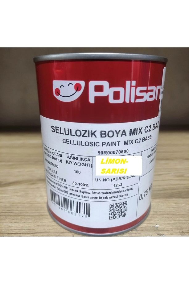LİMON SARISI SELÜLOZİK BOYA 0.75 LİTRE KODU: RAL 1021