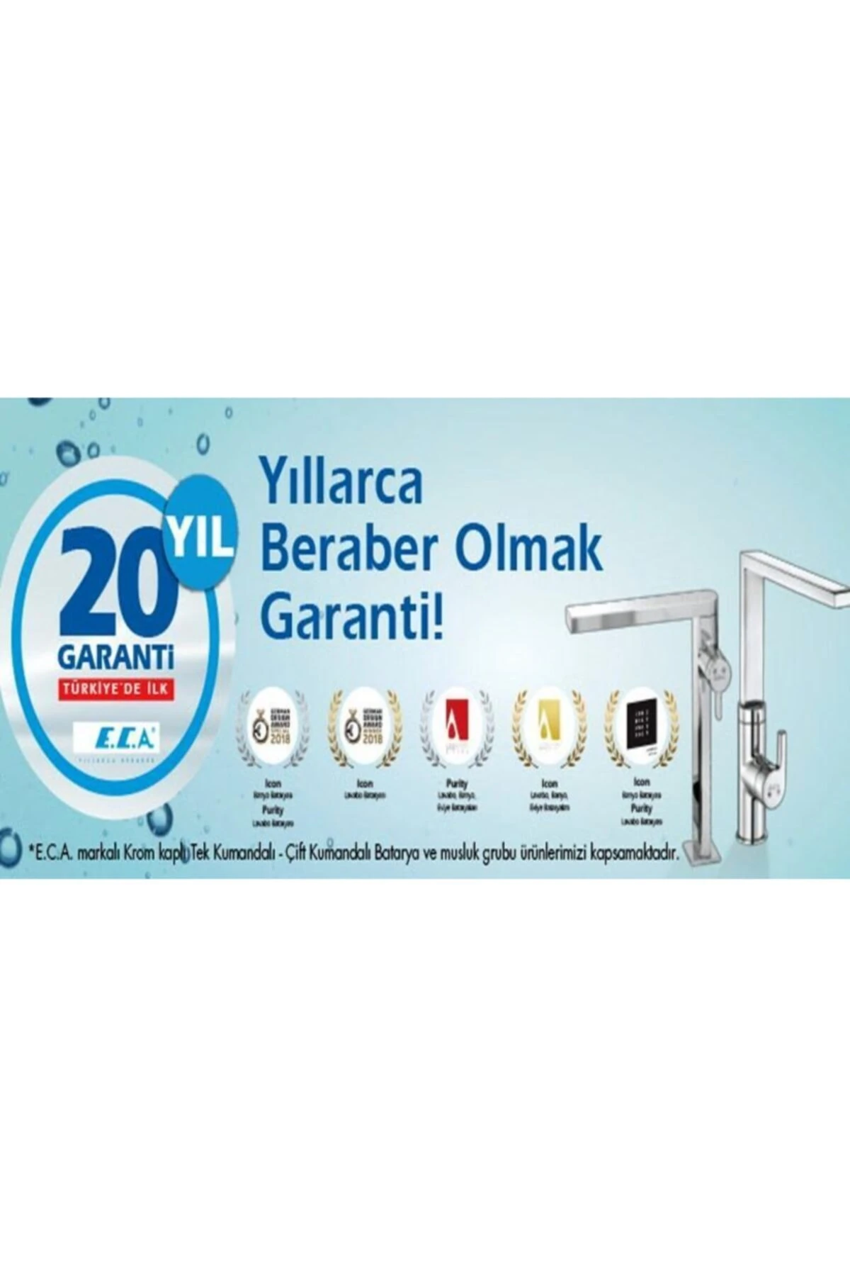 Niobe Kupu Borulu Lavabo Bataryası