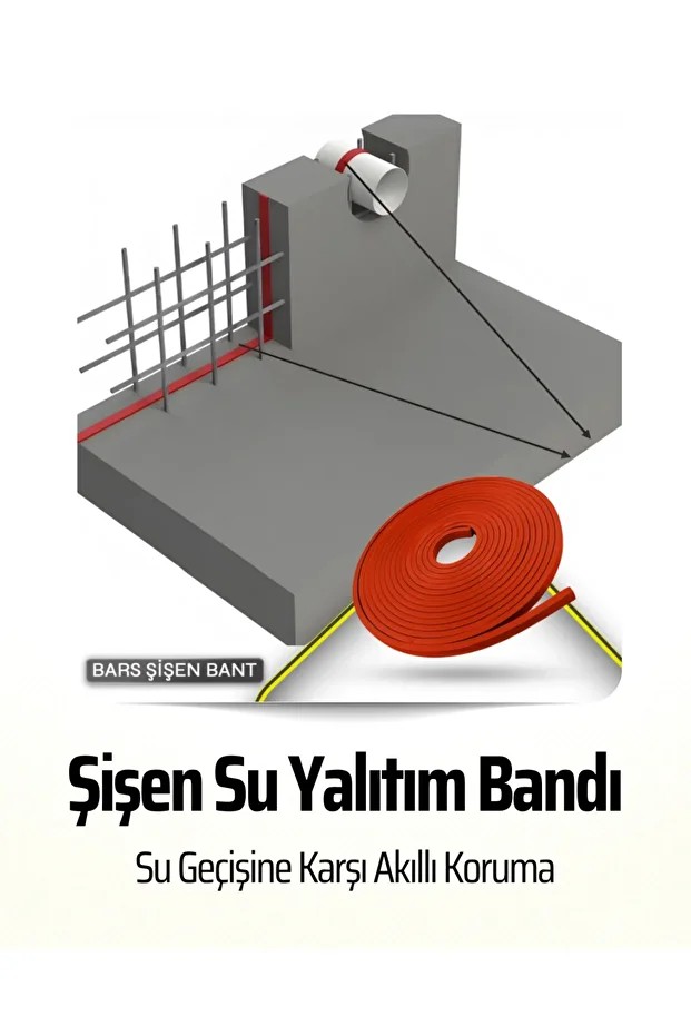 Kendiliğinden Şişen Su Yalıtım Bandı – Derz ve Soğuk Derzler İçin