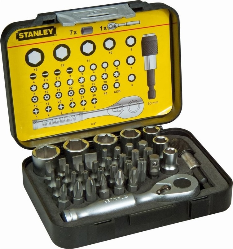 1-13-906 Fatmax 39'lu ¼ Bits + Lokma Seti Manyetik Tutucu ve Otomatik Lokma Kollu