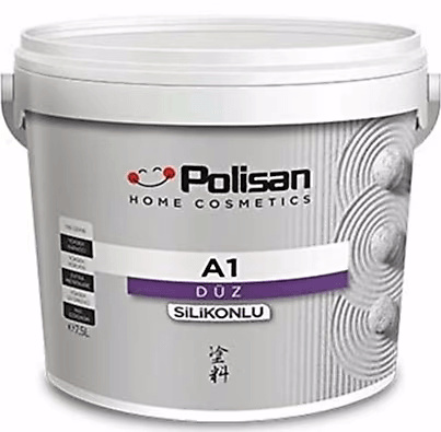 POLİSAN A1 SİLİKONLU DÜZ DIŞ CEPHE BOYASI 2,5 LT