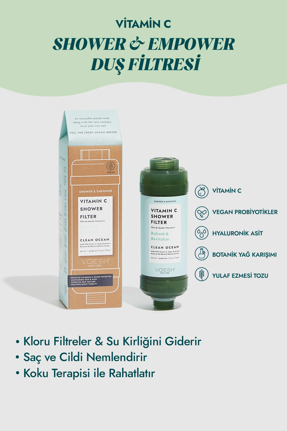 New York Vitamin C Duş Filtresi Okyanus