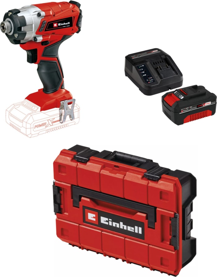 EİNHELL Te-Cı 18/1 Li - Solo Torklu Darbeli Matkap + 1 x 4 Ah Starter Kit Akü (Çanta Dahil)