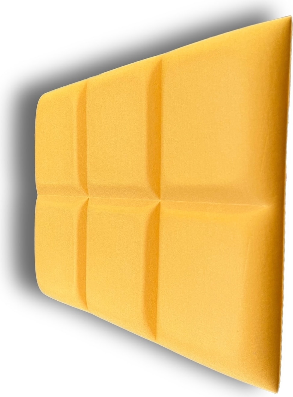 Akustik 3D Dolgulu Parlak Yüzeyli Sarı Panel 50X33CM Kalınlık 30MM