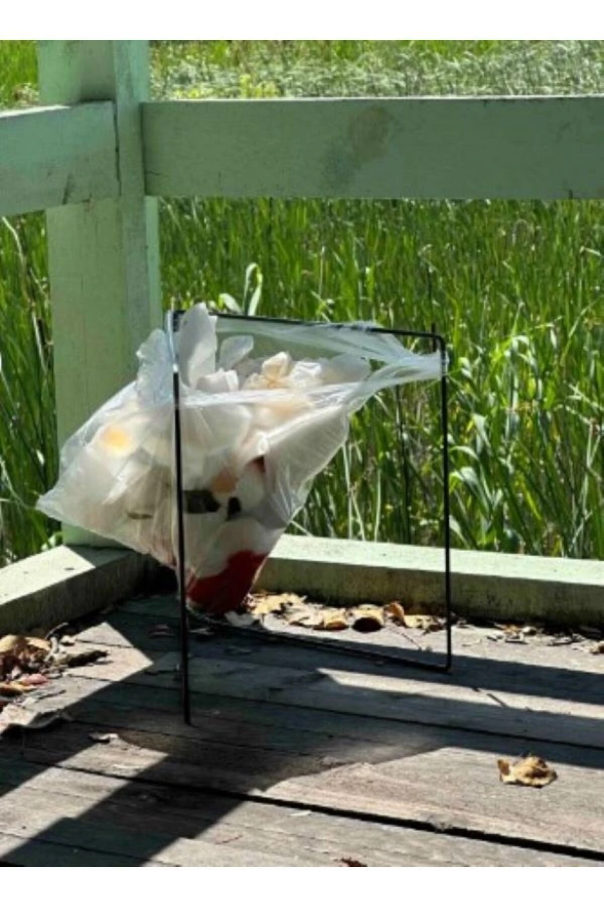 Katlanır Çöp Kovası Her Poşete Uygun Mutfak Banyo Tezgah Üstü Çöp Poşet Teli Kamp Piknik Çöp Kutusu