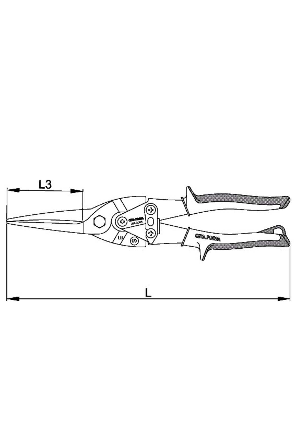 J04-300s 300 Mm Sac Kesme Makası Düz