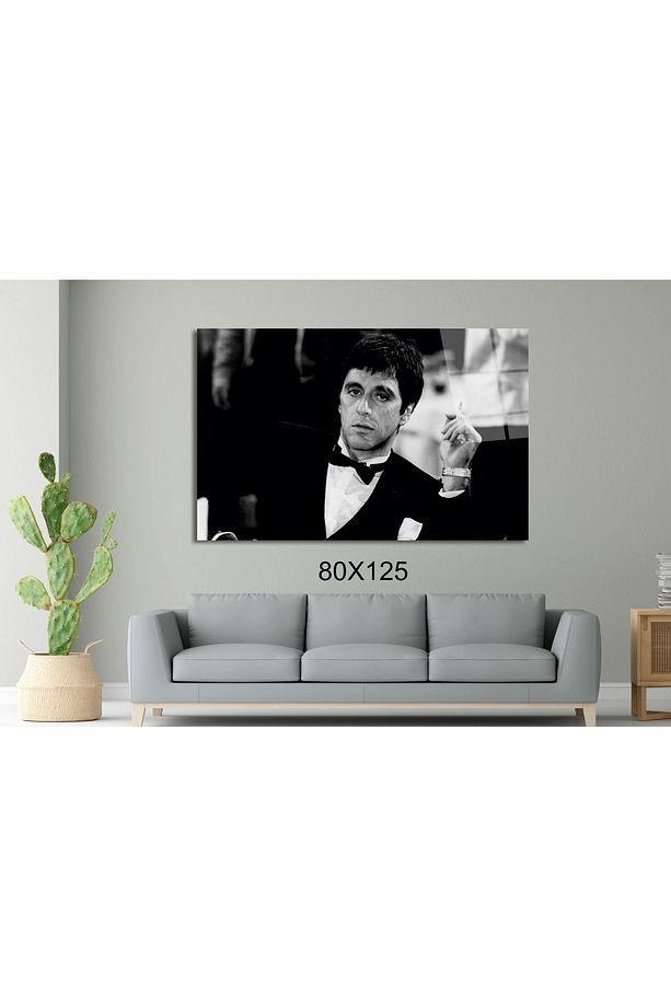 Takım Elbiseli Alpacino- Tony Montana Sinema Ve Ünlüler Cam Tablo #PCT0937
