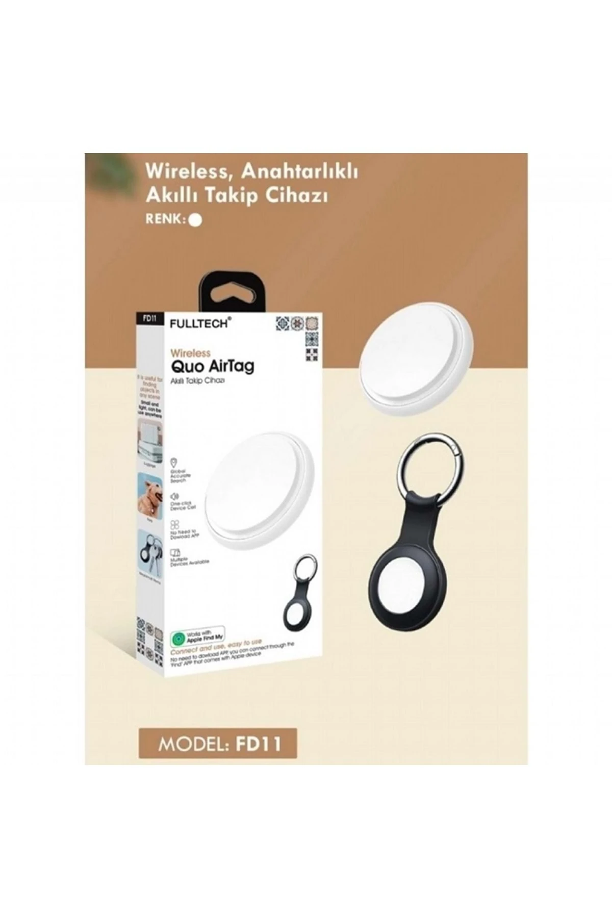 Akıllı Takip Cihazı İntercom Anahtarlıklı (İOS Telefonlar İçin)