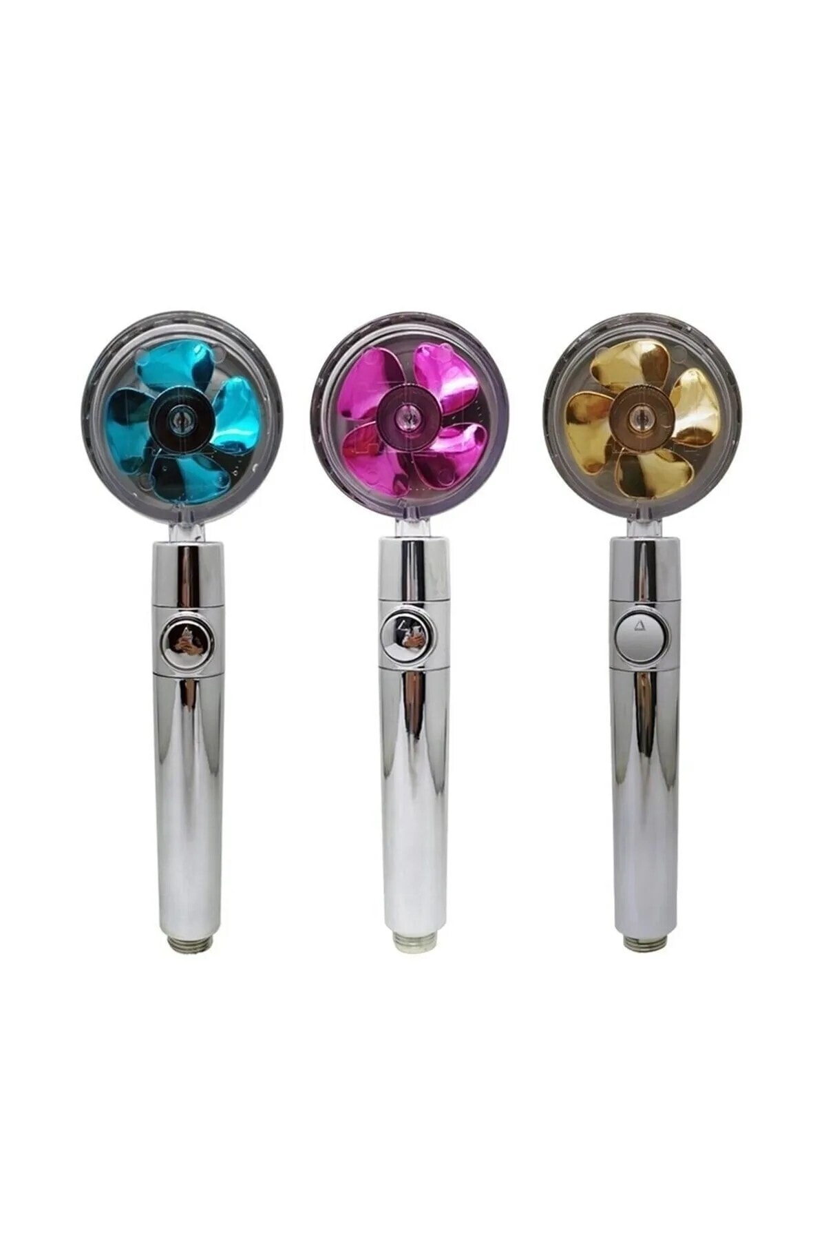 Turbo Pervaneli Duş Başlığı Seti Mafsal Krom – Yüksek Basınçlı, Ekonomik ve Su Tasarruflu