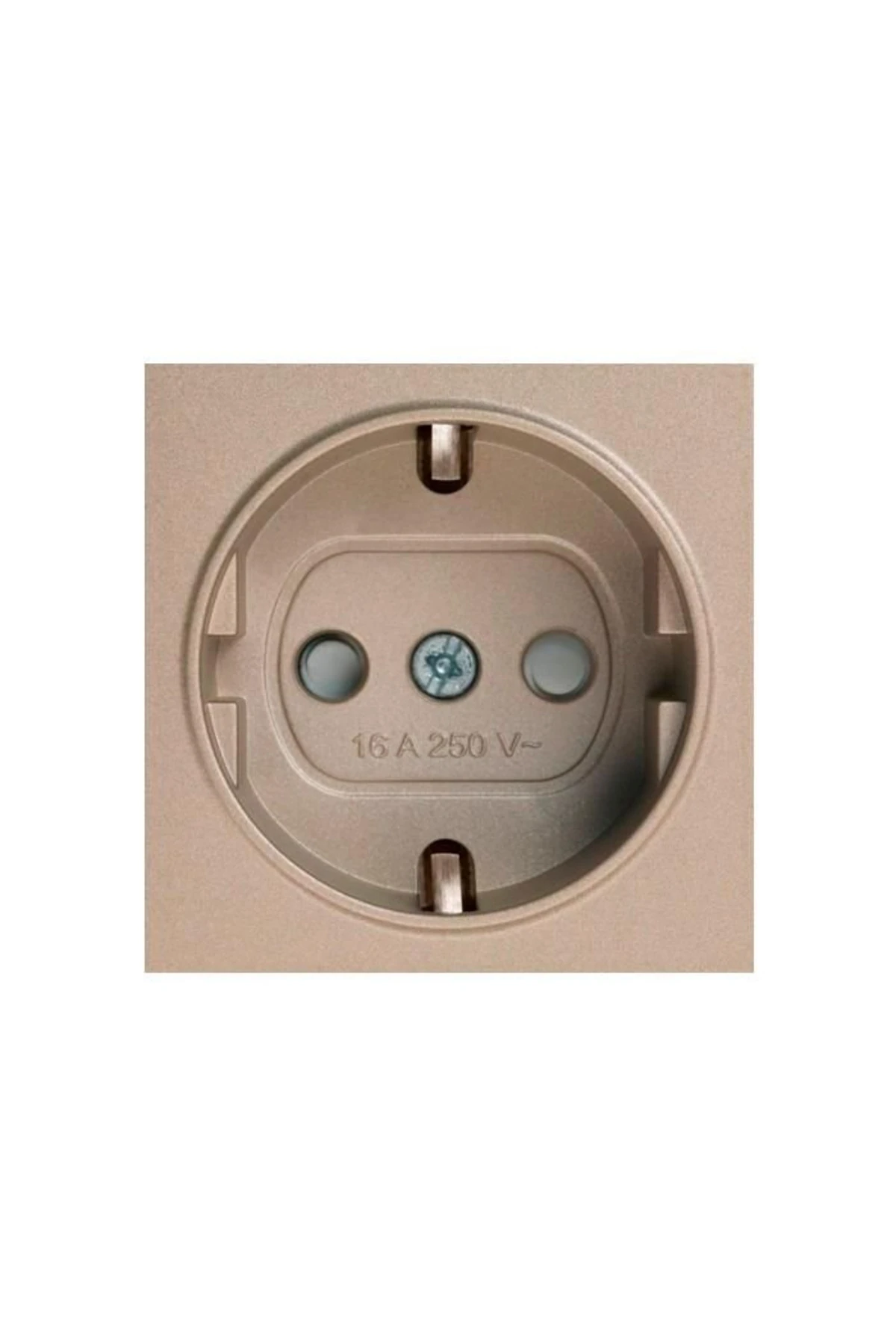 Novella Tuş Topraklı Priz(ÇOC.KOR) - Kapak Bronz