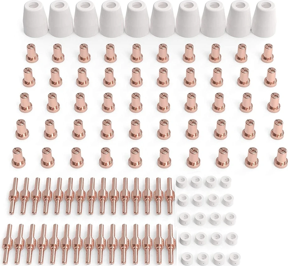 110 Adet Plazma Kesim Sarf Malzemeleri Plazma Kesici Torch PT31 LG40 ile Fit Cut 40 50 (Yurt Dışından)