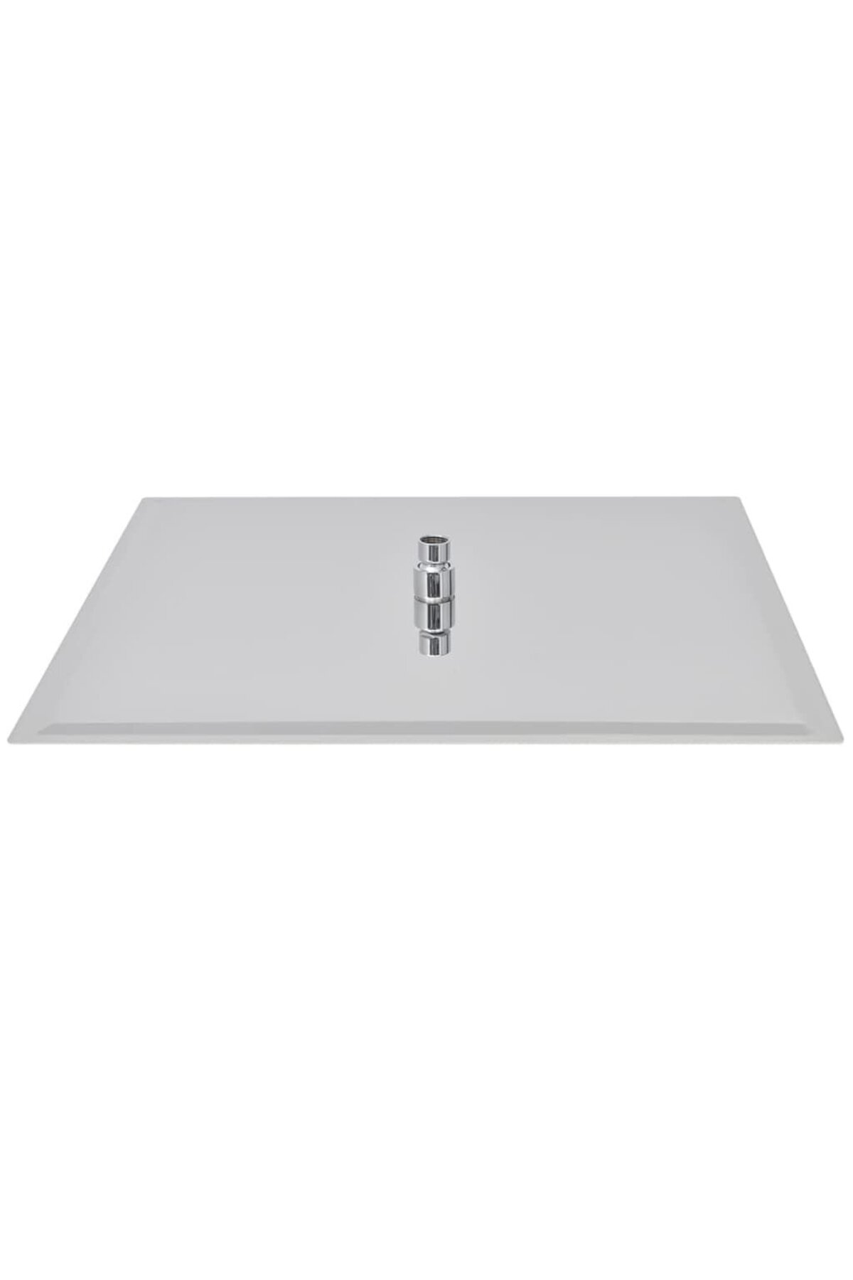 Ankastre Duş Başlığı Borulu Kare Slim Metal 50x50 cm Tavandan