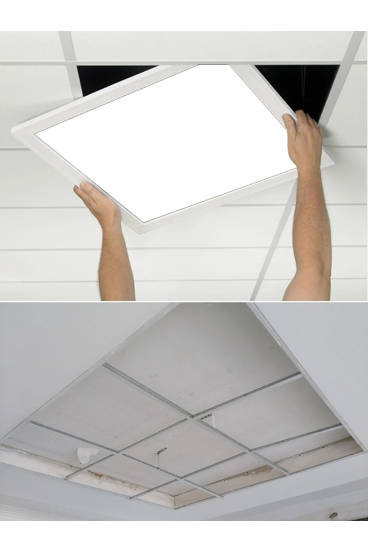 9'lu 60x60 Led Panel, Yeni Moda Tavan Aydınlatma, T24 Asma Tavanlar Için Gurup Led Aydınlatma Panel