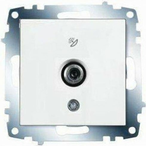 Karre/meridian Beyaz Uydu Prizi F Konnektörlü Sonlu VİKO-9096 7009