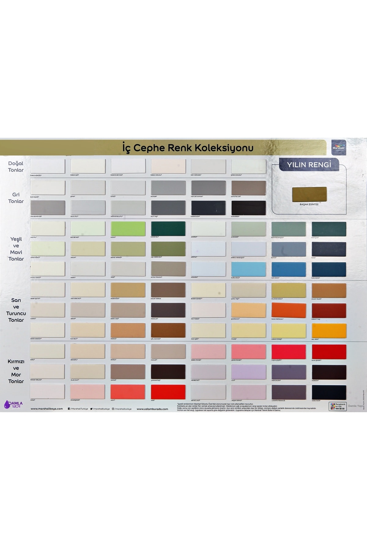 Silikonlu Özel Mat Iç Cephe Boyası - 7,5 Lt Tütsü