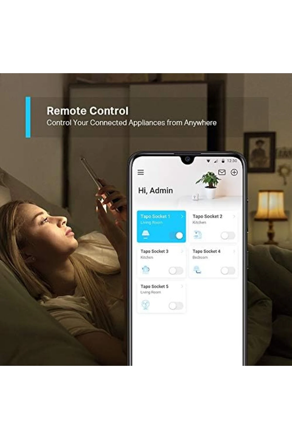 P100, Akıllı Mini Wi-Fi Soketi, Amazon Alexa ve ile Çalışır, Uzaktan Kontrol, Cihaz Paylaşımı, Hub G