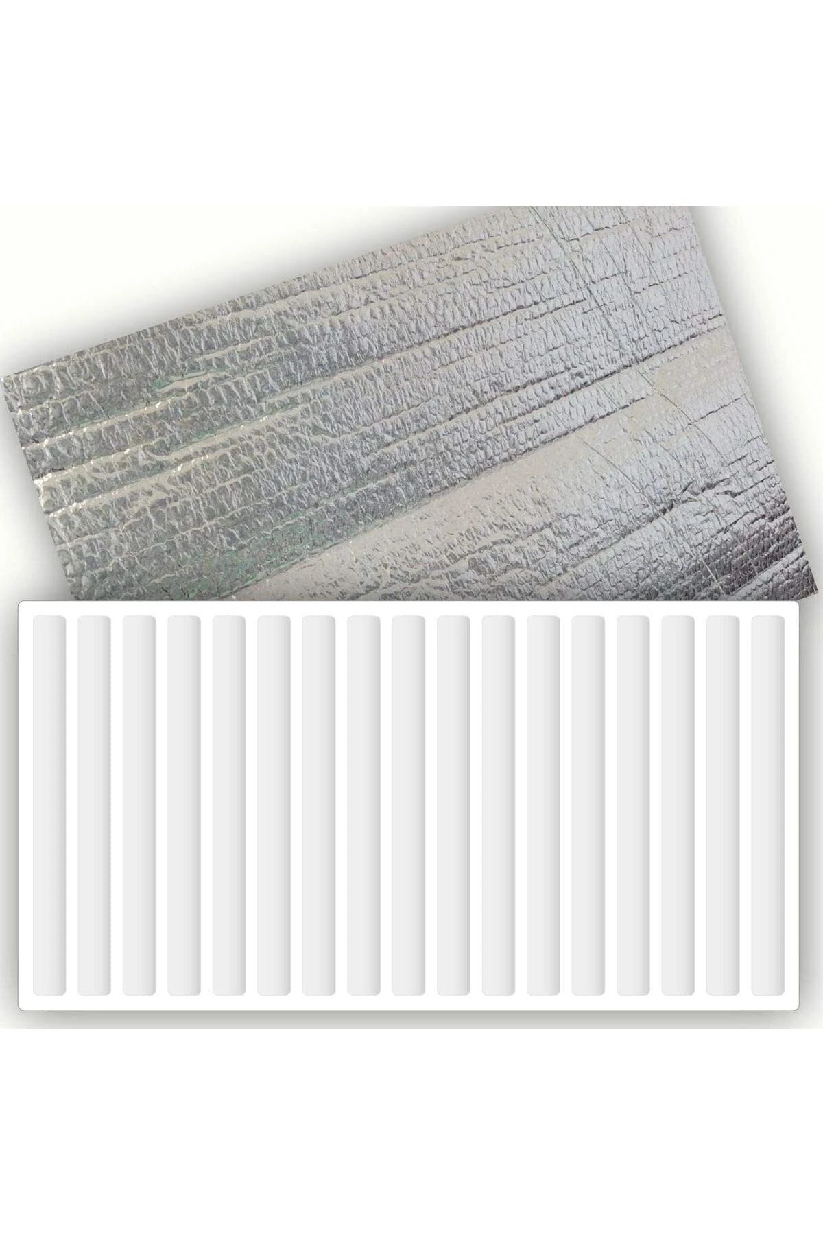 10 Adet Alüminyum Folyolu Radyatör Petek Arkası Isı Yalıtım Izolasyon Levhası 50x100cm Kalınlık:10mm