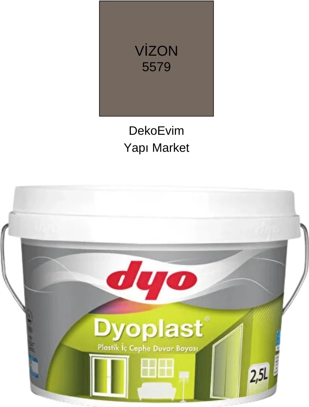 plast Plastik Iç Cephe Duvar B. Vizon 2,5 Lt.