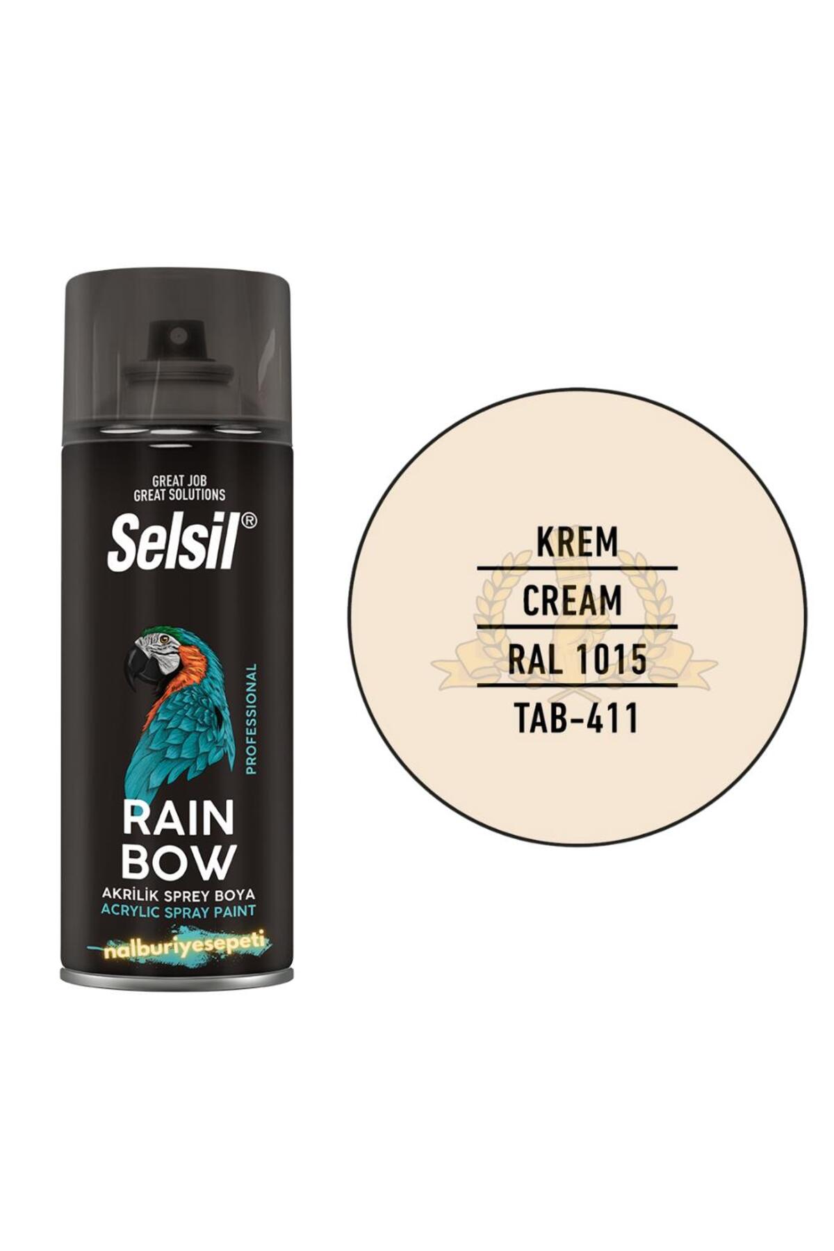 SELSİL Rainbow Sprey Boya KREM 400 ml. - RAL1015