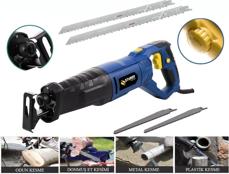 Power Tools Metal Şanzuman RS-4400 New Seri Kurban Kemik Kesim Makinası Kuyruğu + Bosch Bıçaklı
