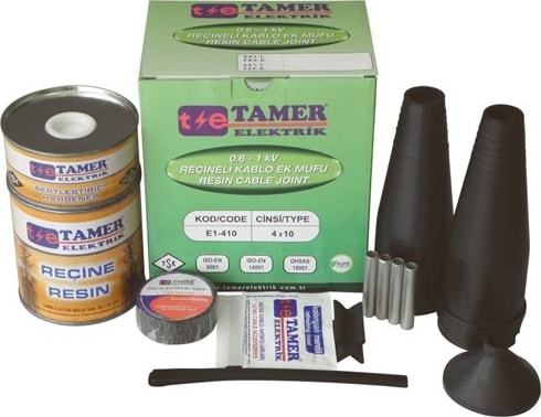 Tamer 4x6 1kv Bakır Iletkenli Reçineli Kablo Ek Muf E1 406
